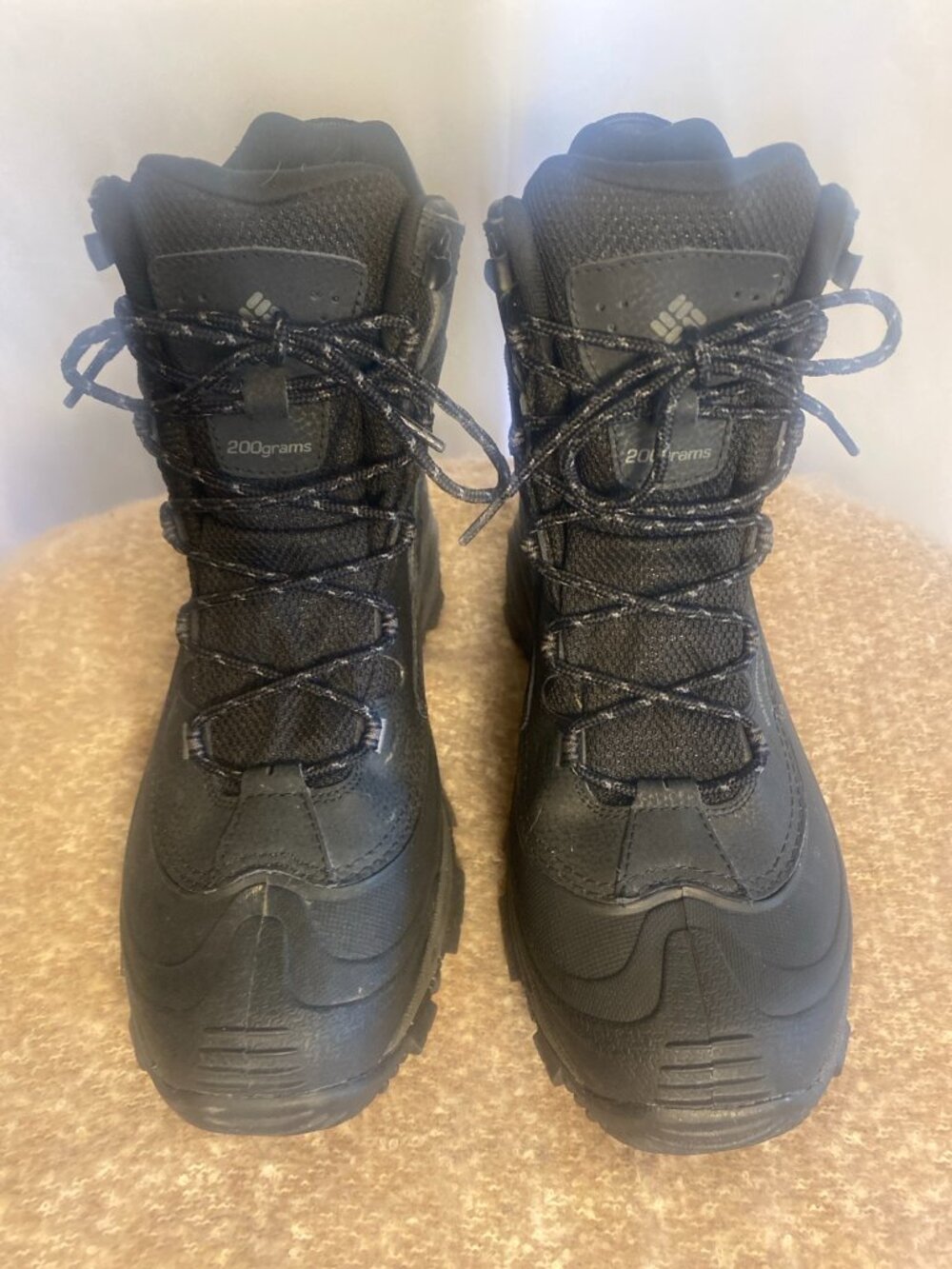 Columbia Waterproof Hiking Boots Mens 9 Black Insulated - Picture 2 of 9